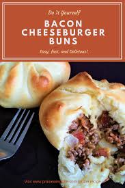 Soft And Chewy Warm Buns Stuffed With Ground Beef Cheese And Bacon An Easy Meal That Anyone Would Love Especially The Kids Beef Dinner Field Meals Meat Bun