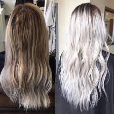 Make It Icy Transformation By Colorwithgrace With Olaplex To Keep The Hair Strong And Healthy Olaplex Tra Hair Styles Icy Blonde Hair White Blonde Hair