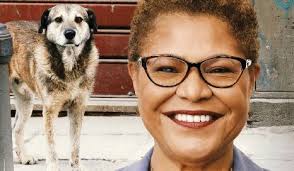 Karen Bass in PETA's Dog House" by Daniel Guss