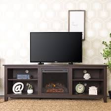 Walker Edison Traditional Fireplace Tv Stand For Tvs Up To 78 Espresso Walmart Com Fireplace Tv Stand Cool Tv Stands Electric Fireplace Tv Stand