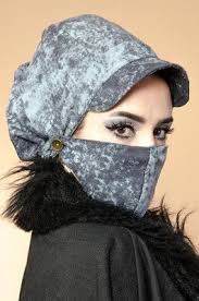 Aise Tesettur Gri Tonlamali Maskeli Sapka 1 Sapka Urunler Bere