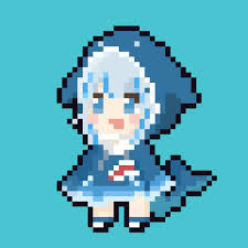 Check spelling or type a new query. Pin By Bay Tyo On Gawr Gura Collection Anime Pixel Art Pixel Art Design Minecraft Pixel Art
