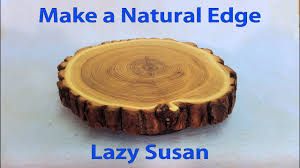 Many can be used for multiple types of furniture. How To Make A Lazy Susan With Natural Edge Wood Turn Table Youtube