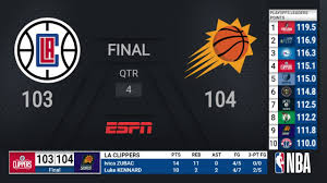 Playoffstatus.com is the only source for detailed information on your sports team playoff. Clippers Suns Wcf Game 2 Nba Playoffs On Espn Live Scoreboard Youtube