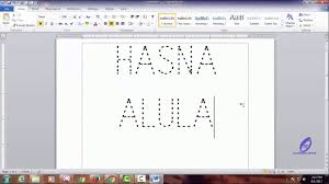 Anda pindah ke sesuatu yang baru dan megah. Cara Membuat Huruf Putus Putus Di Word Youtube