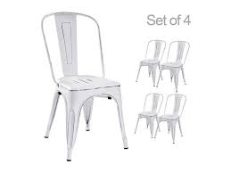 Completely transform your living or restaurant space with this distressed chair. Devoko Metal Indoor Outdoor Chairs Distressed Tolix Metal Chair Black And Antique Gold Stackable Dining Chairs Modern Style Chair Set Of 4 White Newegg Com