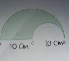 Jarak antara kedua pusat lingkaran itu 50 cm. 9 Perhatikan Gambar Berikut Panjang Ac 10 Cm Bc 10 Cm Tentukan Keliling Daerahyang Diarsir Brainly Co Id