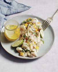 Lieu Noir Et Mangue En Ceviche Recette Recette Ceviche Recette Poisson Ceviche