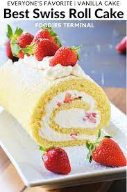 Vanilla Swiss Roll Cake Recipe Recipe Cake Roll Recipes Roll Cake Recipe Vanilla Swiss Roll Cake