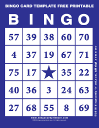 Bingo Card Template Free Bingo Card Template Free Printable 6 Bingo Card Template Bingo Cards Printable Bingo Printable Free