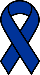 Colon cancer affects the large intestine. Blue Colon Cancer Ribbon Onlinelabels Clip Art