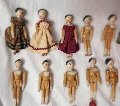 Antique Penny Wooden Wood Doll W 16 Mini Wood Dolls Peg Wooden Doll Wooden Dolls Doll House People