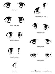 Female eyes are generally bigger and rounder. How To Draw Anime Eyes From Different Angles Animeoutline