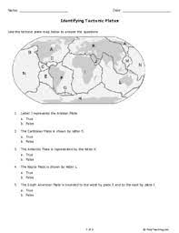 If you like this resource, please consider my plate tectonics quiz and answer key to assess your studens to see what th. Identifying Tectonic Plates Grade 9 Free Printable Tests And Worksheets Helpteaching Com