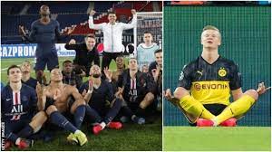 The les parisiens squad taunted the. Kylian Mbappe And Psg Mimic Erling Braut Haaland S Celebration After Beating Dortmund Bbc Sport
