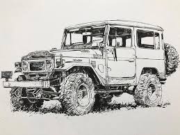 Motorradzeichnung Toyotaclassiccars Motorradzeichnung Toyotaclassiccars Autosgezeichnet In 2020 Toyota Land Cruiser Toyota Car Illustration