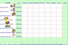 Chore Charts For Kids Printable Chore Charts