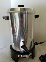 Please select a product category below for replacement parts for your west bend or back to basics appliance.the west bend website currently accepts and ships orders only within the continental united states. Vintage West Bend Stainless Steel Automatic Coffee Perk Urn 12 30 Cups 1 3510e Ebay