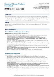 Make resume sections for heading, summary, experience, education, and skills. Financial Advisor Resume Samples Qwikresume