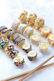 Banana Sushi Recette Nourriture Collations Gateaux Et Desserts