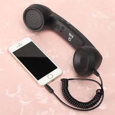 Phone Handset Speaker Audio Jack Mic Call Receiver For Android Volume Control Ebay Retro Phone Mobile Phone Handset Cell Phone Accessories