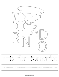 This downloadable worksheet about tornados is a free way to give your child some interesting facts and the opportunity to critically assess what they learn using true/false statements. T Is For Tornado Worksheet Twisty Noodle