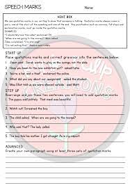 Grammar Worksheet Pack Grammar Worksheets Grammar Speech Marks