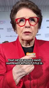 Girls have a right to have the dream as much as the boys.” Billie Jean King  speaks about the growth she's seen in women's sports.