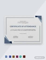 Use this certificate template in your business, company or institution in completion of any course, training, degree or job. Conference Attendance Certificate Template Free Jpg Google Docs Illustrator Indesign Word Apple Pages Psd Pdf Publisher Template Net Attendance Certificate Certificate Templates Certificate Of Participation Template