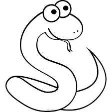Dibujo Serpiente Para Colorear