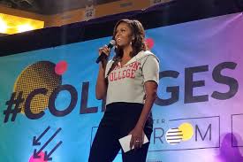 Michelle is a given name, originally a variant of michèle, the french feminine form of michel, derived from the hebrew name michael meaning who is like god? Michelle Obama And Stars Inspire Future College Students At Pauley Pavilion Rally Ucla