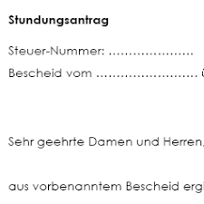 Muster & vorlagen | muster bearbeiten / ergänzen | vertrag prüfen lassen. Stundungsantrag