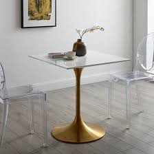 Lippa 28 Square Dining Table In Gold White Dining Table Gold Dining Table Square Dining Tables