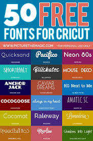 These are my favorites from those options: 50 Free Cricut Fonts For Download