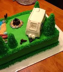 I know i could have easily made one, but they always. Camping Themed Birthday Cake Roo 233s Learn To Rv