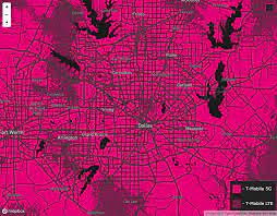 T Mobile Coverage Map Texas Here's The Map Of Where T-Mobile Will Offer Wireless 5G Service In  Dallas-Fort Worth