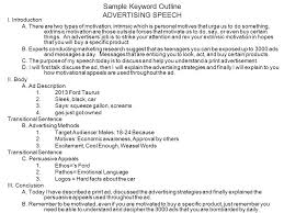 Find a script outline example that suits you. Keyword Outlines Keyword Outline Notes 1 Write Out The Introduction And Conclusion And Include Transitions Between Main Points 2 This Is A Type Of Speaking Ppt Download
