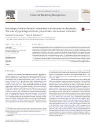 145/2014 pentru stabilirea unor măsuri de reglementare a pieţei produselor din sectorul agricol, după data de 2 mai 2015 (180. Pdf Psychological Contract Breach S Antecedents And Outcomes In Salespeople The Roles Of Psychological Climate Job Attitudes And Turnover Intention