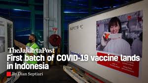 First Batch Of Covid 19 Vaccine Lands In Indonesia Youtube