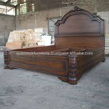 Mahogany Bedroom Sets Antique Glazed Finish King Size Wooden Bed Bed Design Wooden Bed Design Antique Bedroom Furniture