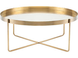 Nuevo Gaultier Gold 40 Round Coffee Table Gold Coffee Table Round Coffee Table Modern Coffee Tables