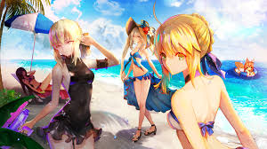 If you're in search of the best wallpaper anime cute, you've come to the right place. Anime Beach Girls Hd Wallpaper 1920x1080 Id 62548 Wallpapervortex Com