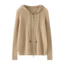 Áo len cashmere nữ 100 cashmere có mũ trùm đầu mỏng có dây kéo dây kéo áo  khoác len giữ ấm mùa thu và mùa đông | Sabomall