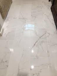 Msi Carrara 12 In X 24 In Matte Porcelain Floor And Wall Tile 16 Sq Ft Case Nhdcar1224 The Home Depot Porcelain Flooring Marble Bathroom Floor Marble Tile Bathroom