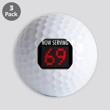When i die, bury me on the golf course so my husband will visit. With Funny Sayings Golf Balls Cafepress