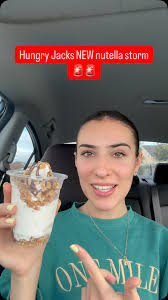 Hungry Jacks NEW nutella storm 🤤🚨, @hungryjacksau , #hungryjacks  #nutellastorm #sydneyfood #sydneyeats #food #nutella #icecream #foodreview  #fastfood #sydneyfoodie #tastetest