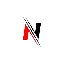 Letter N Logo Graphic Elegant And Unique Sliced Design Template Vector Logo Letter N Png And Vector With Transparent Background For Free Download Logo Design Typography Graphic Design Logo N Logo
