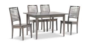 Table with chair set for work from home purpose with good quality of table and comfortable chair with netted back with molded in seat. Eagle Mountain Dining Table And 4 Ladderback Hom Furniture
