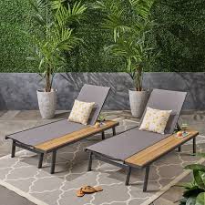 Achillee Sun Lounger Set With Table In 2020 Sun Lounger Outdoor Chaise Lounge Rustic Outdoor Furniture