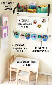 Diy Creativity Center Toddler Friendly Baby Proof Kids Playroom Ikea Crafts Playroom